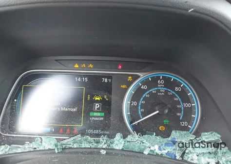 2022 Nissan Leaf S Plus 62 Kwh z USA, uszkodzony, nr VIN 1N4BZ1BV1NC552888